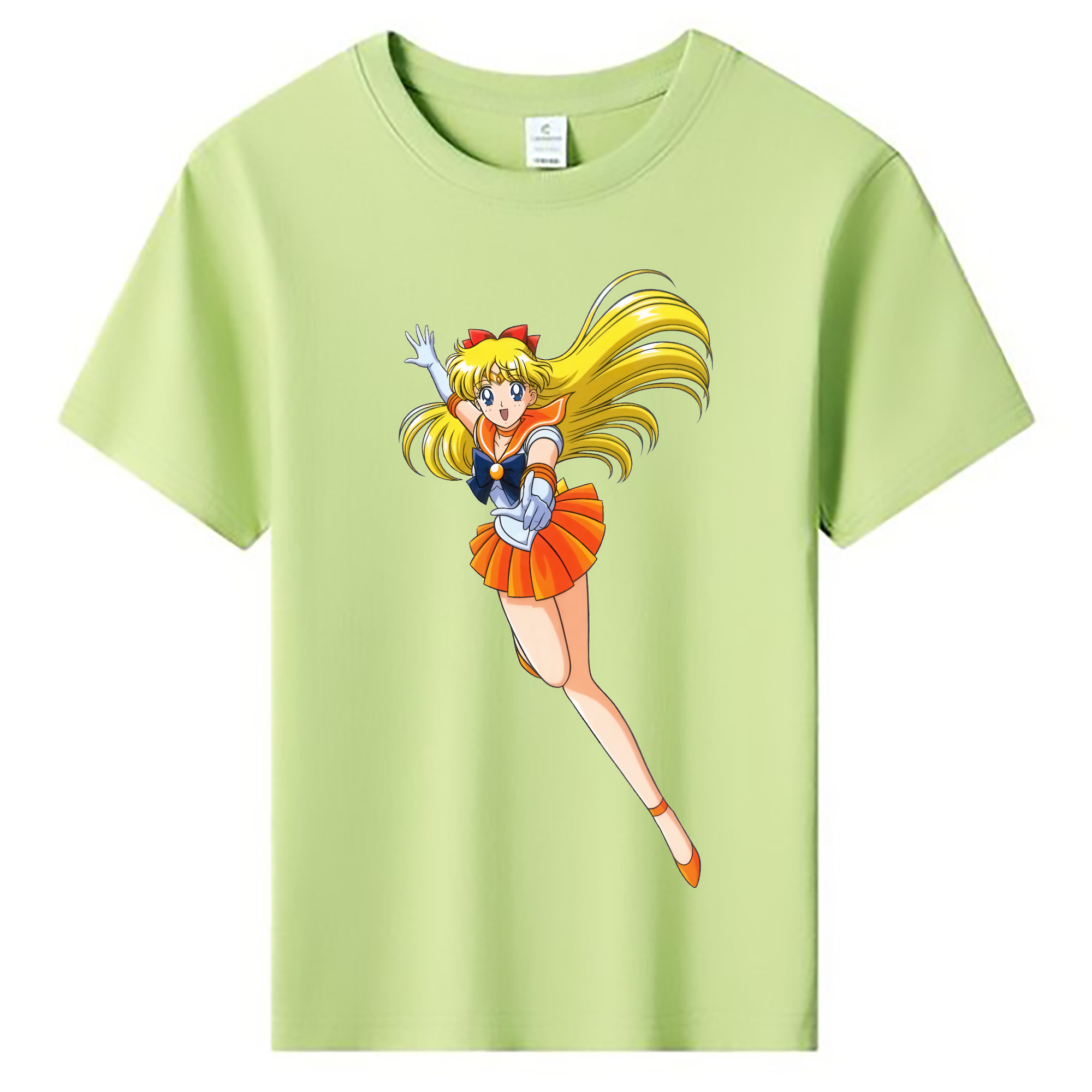 （画像用） 美少女戦士セーラームーン 愛野 美奈子 あいの みなこ Sailor Moon Aino Minako 綿100％キッズTシャツ（フロントプリント）